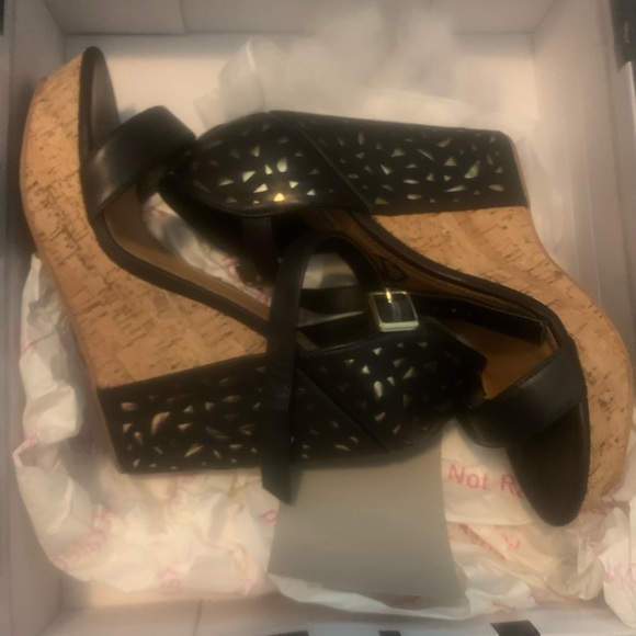 Sparkle wedge sandals NIB - Picture 1 of 3